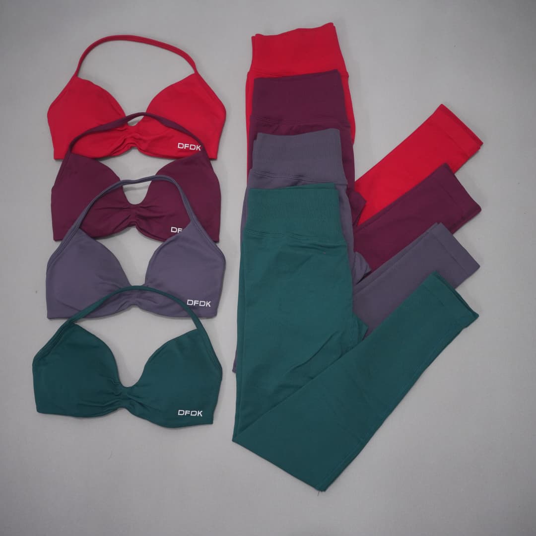 DFDK シームレスニット レディース 2ピース ヨガウェア - Pilates Yoga Leggings のレビューと価格