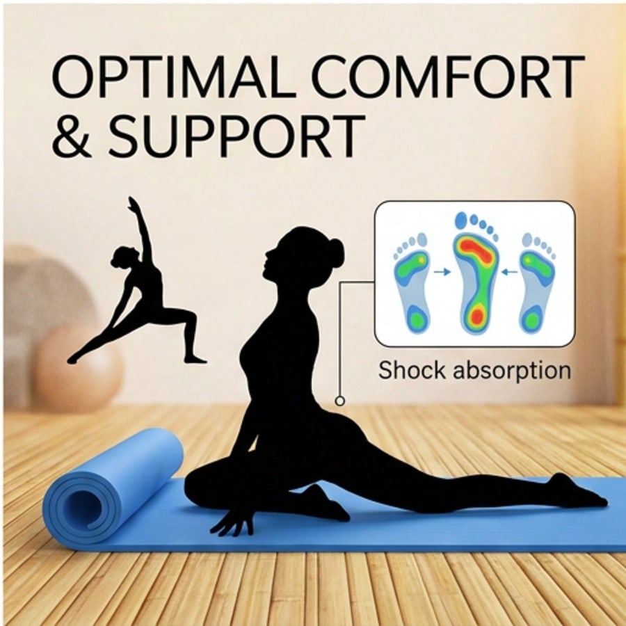 エクストラワイド8mm TPEヨガマット、滑り止め付き、キャ - Pilates Yoga Hiit のレビューと価格