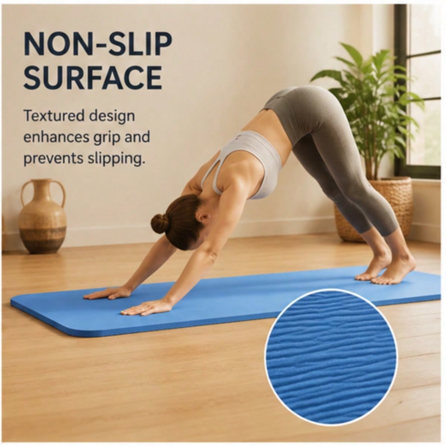 エクストラワイド8mm TPEヨガマット、滑り止め付き、キャ - Pilates Yoga Hiit のレビューと価格