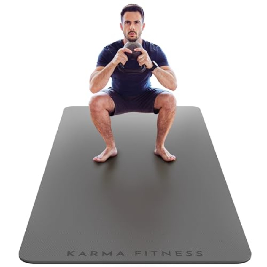 大型エクササイズマット 超厚10mm TPEワークアウトマッ - Pilates Yoga Hiit のレビューと価格