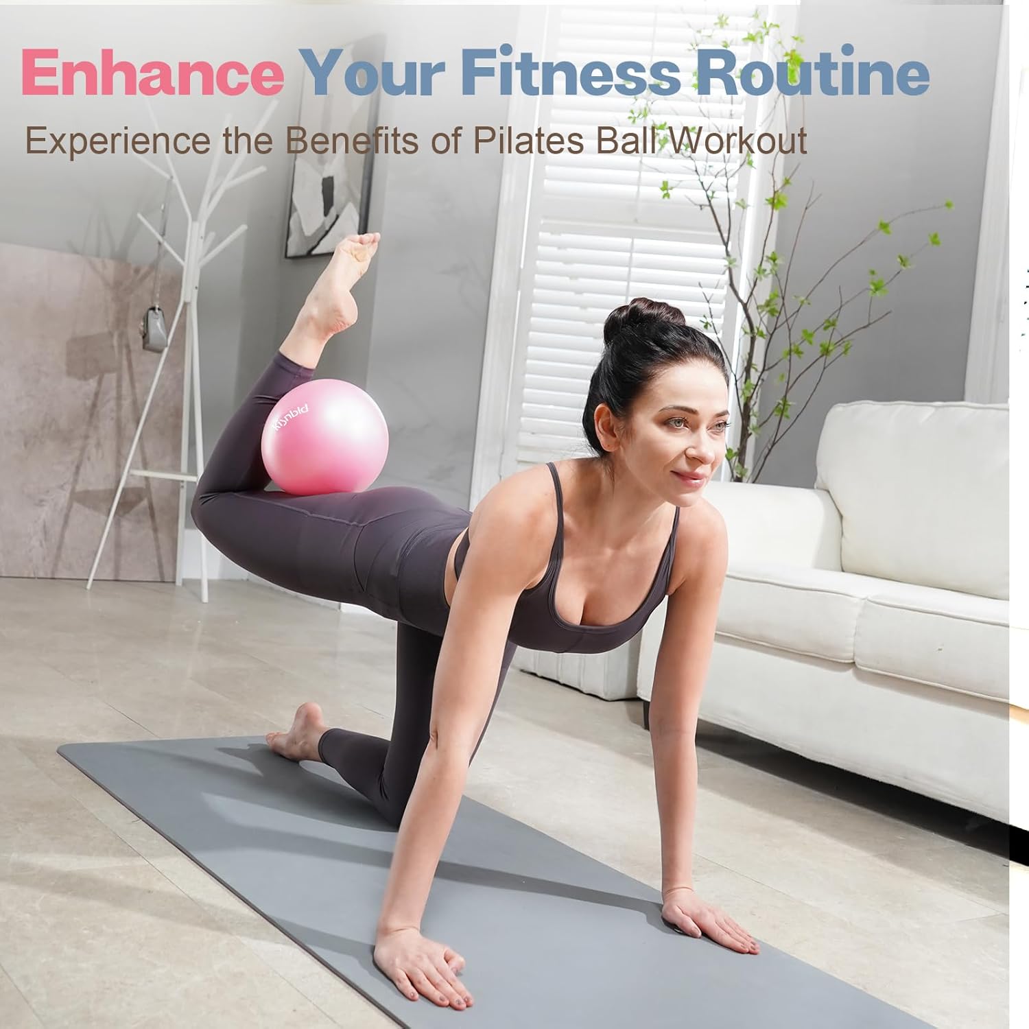 小型エクササイズボール、9インチミニピラティスボール、耐爆破 - Pilates Yoga Workout At Home のレビューと価格