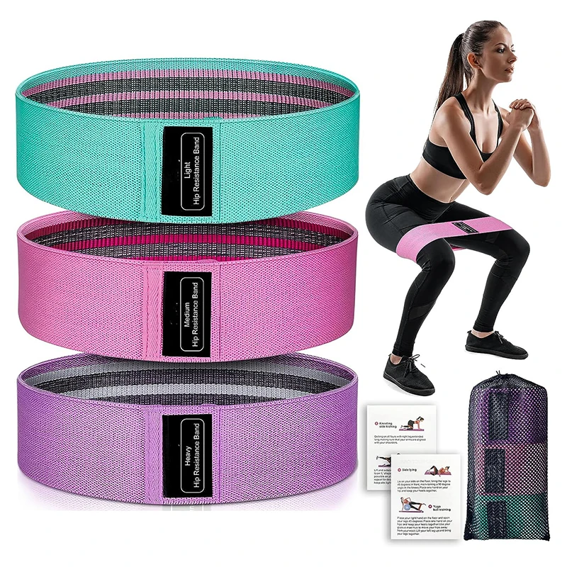 1/3 個のレジスタンスバンド スクワットヨガバンド 女性用 - Pilates Yoga Workout At Home のレビューと価格