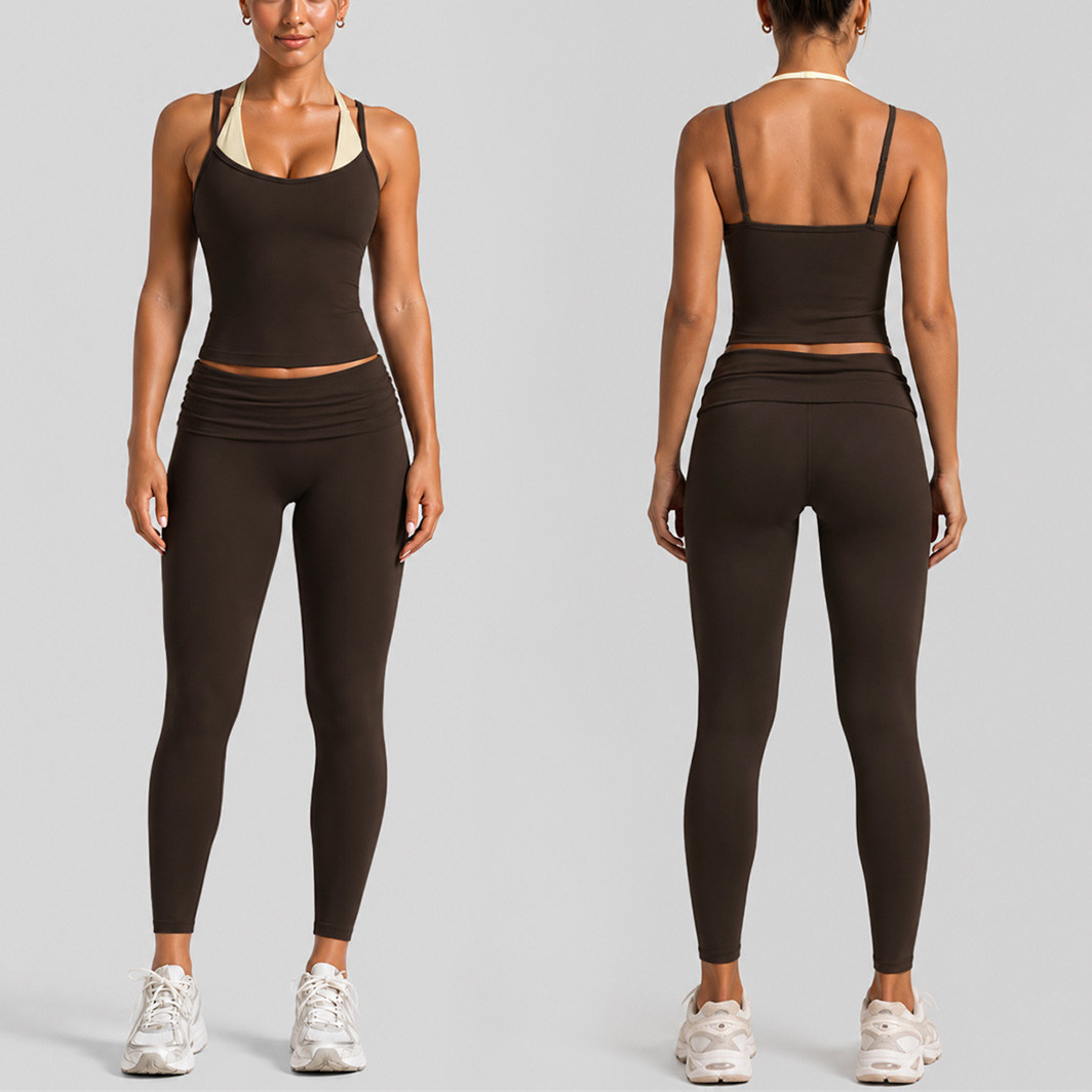 パッド入り レディース ドット柄 ホルターネック ダブルスト - Pilates Yoga Leggings のレビューと価格