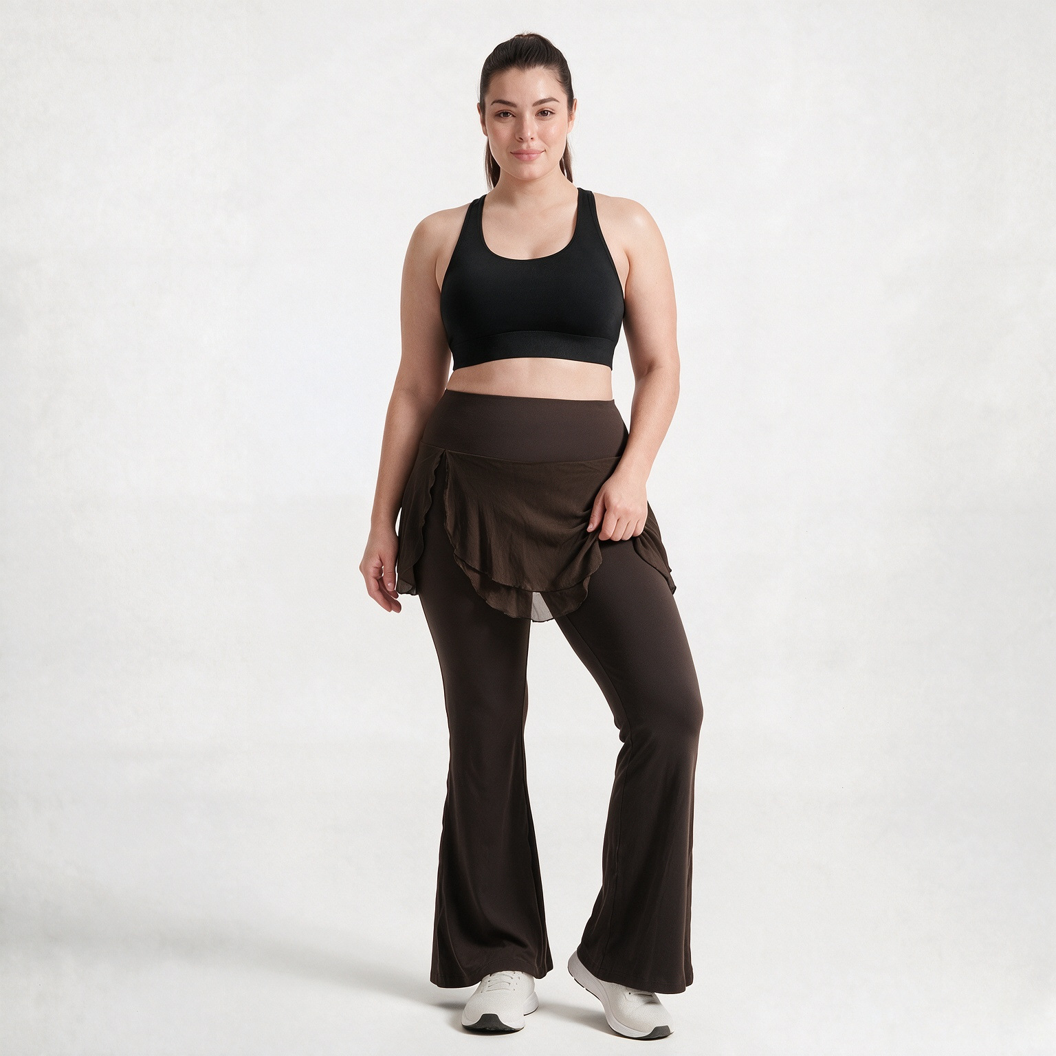 プラスサイズ ソフトモーション ストレートレッグ ボトムス  - Pilates Yoga Leggings のレビューと価格