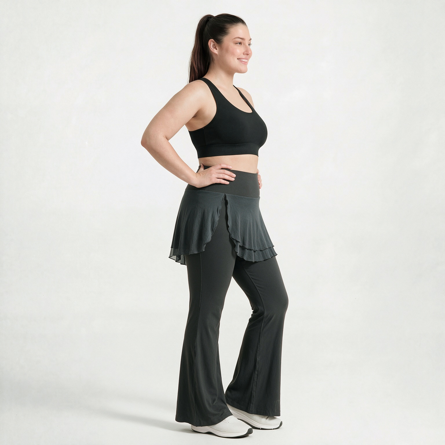 プラスサイズ ソフトモーション ストレートレッグ ボトムス  - Pilates Yoga Leggings のレビューと価格